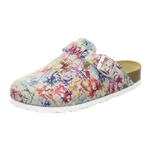 Clogs Damen paint Veloursleder