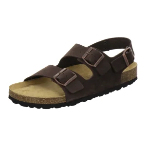 Sandalen Herren mocca Leder