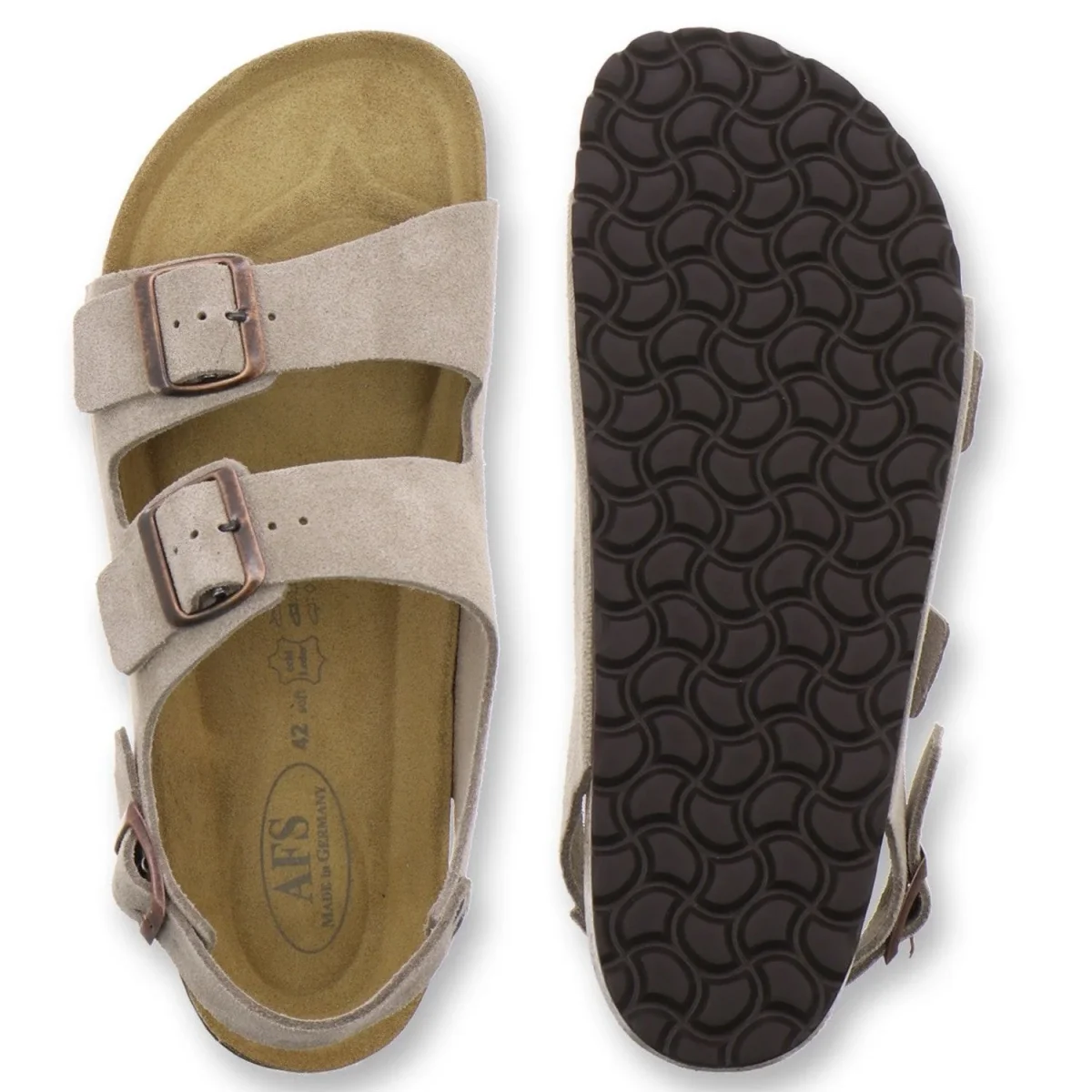 Sandalen Herren quarz Veloursleder – Bild 5
